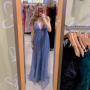 Dusty Blue Windsor Prom Dress